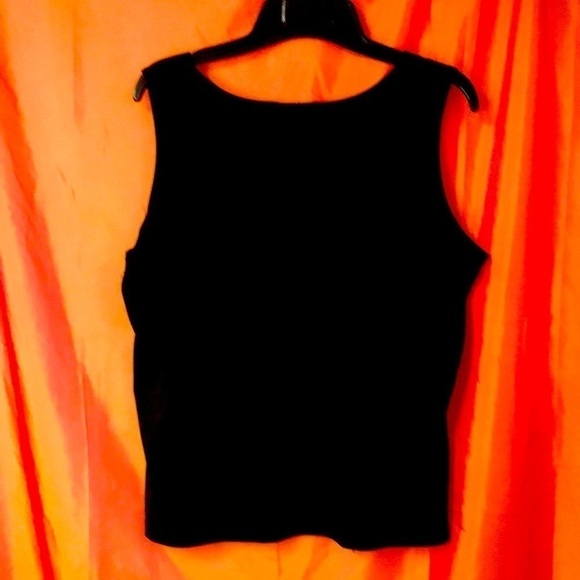 Croft & Barrow Women’s Black Tank XL Polyester Perfect layering piece EUC - Picture 5 of 8